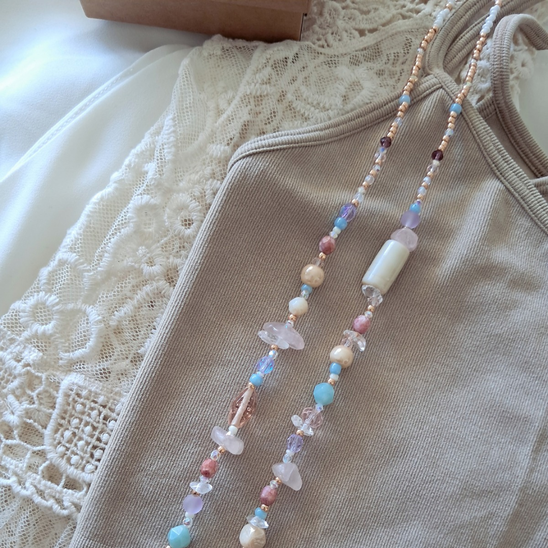 'Day Dream' Long Bead Necklace ♡