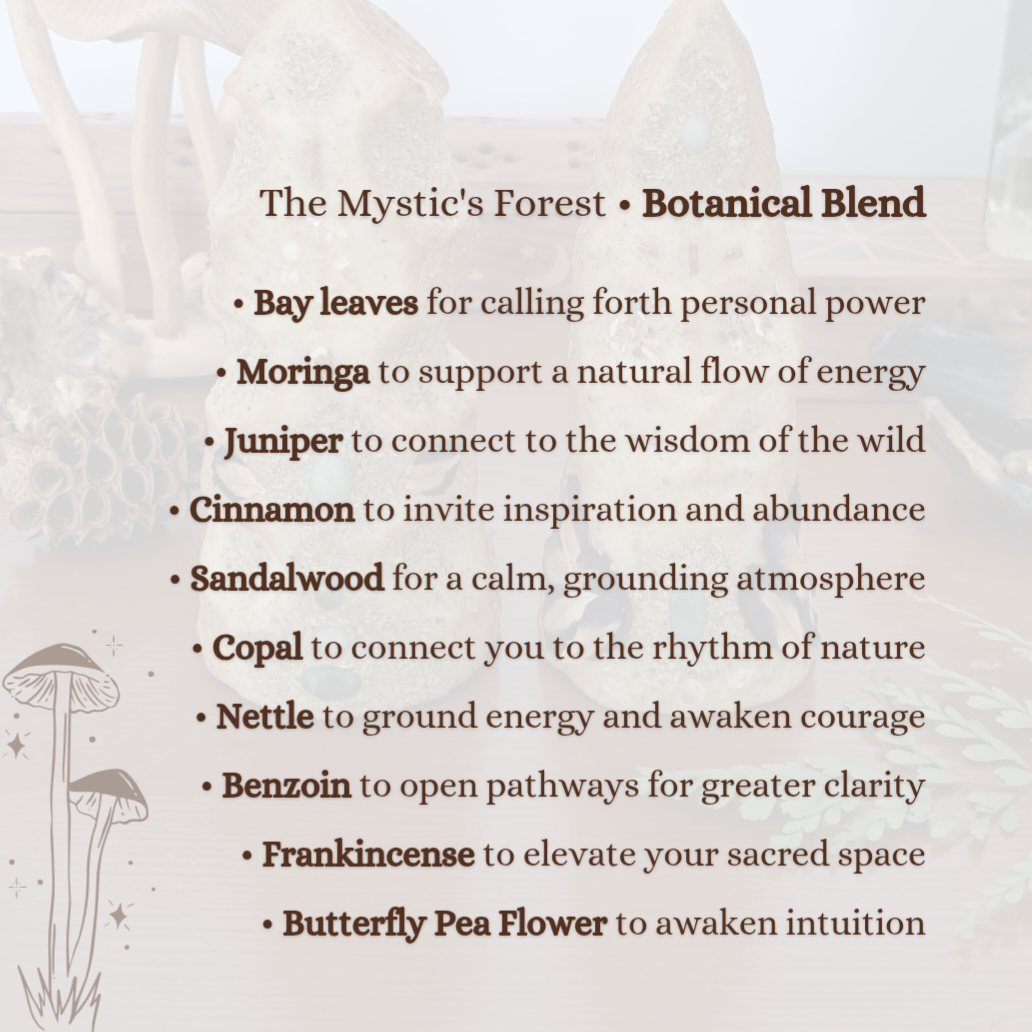 Chrysocolla & Malachite Large Beeswax Candle | The Mystic’s Forest