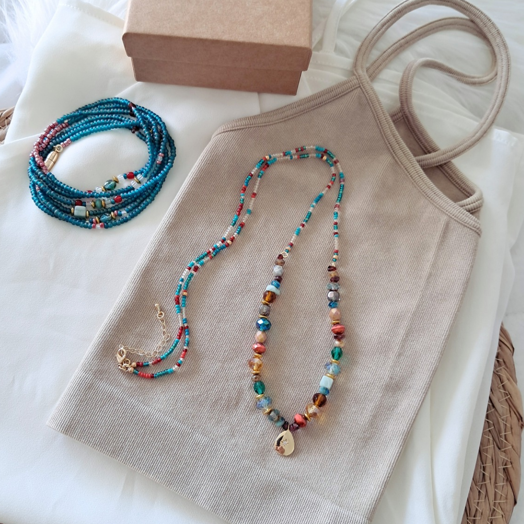 'Temple Muse' Bead Necklace ♡