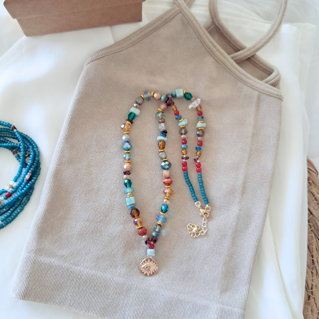 'Temple Muse' Bead Necklace ♡