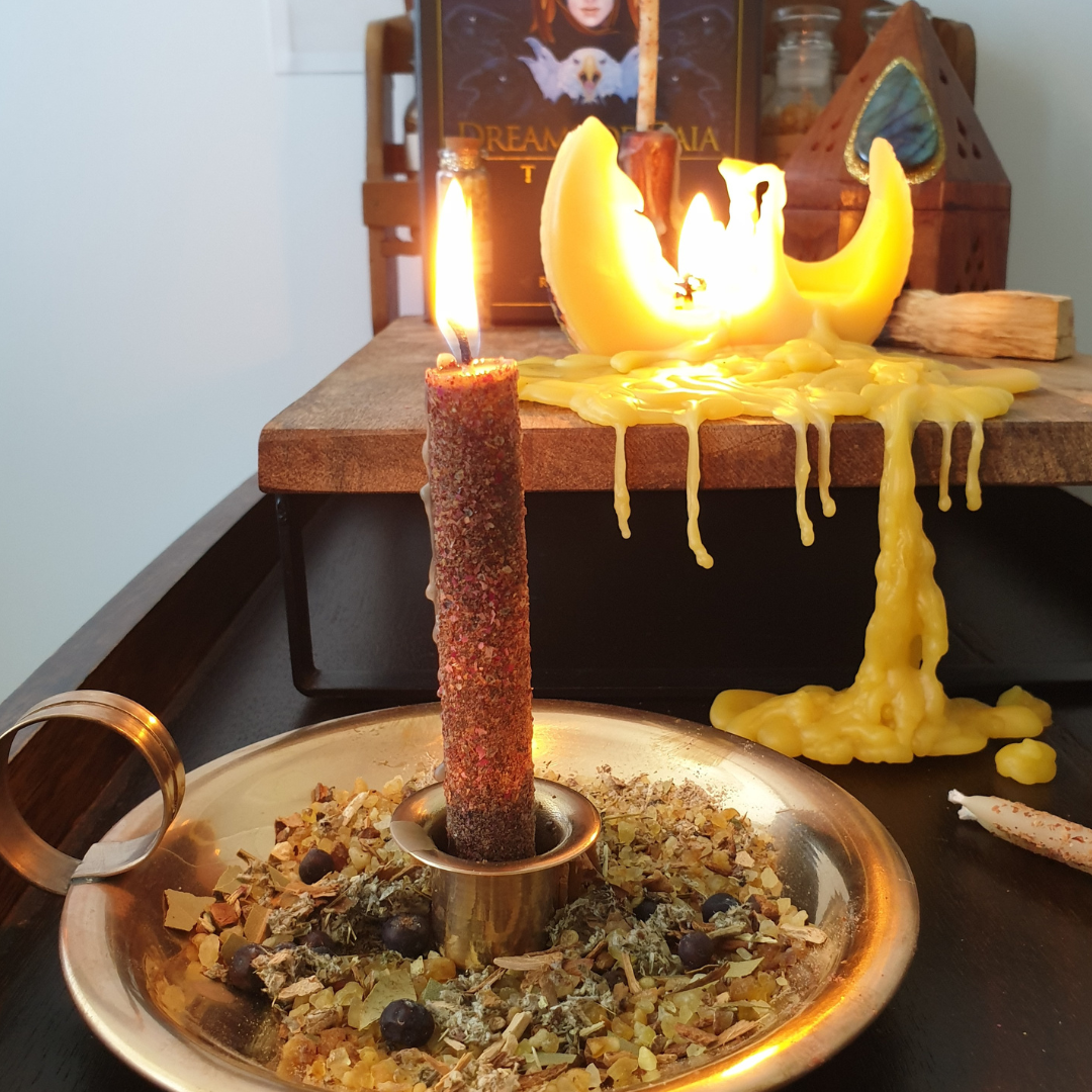 'Dragon's Bloom' Beeswax Candles | 5pk