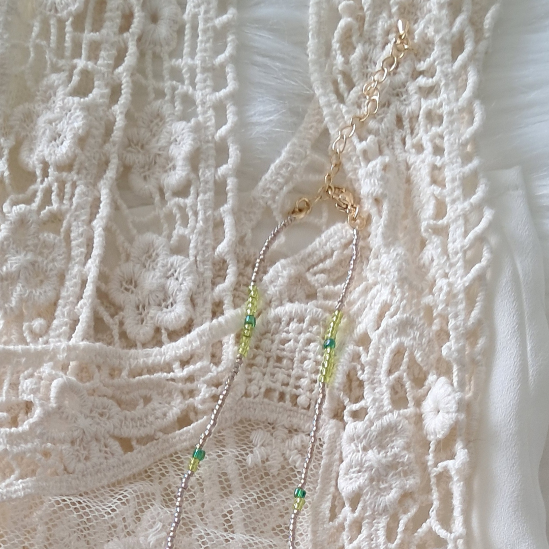 'Forest Fae' 3 Strand Beaded Necklace ♡