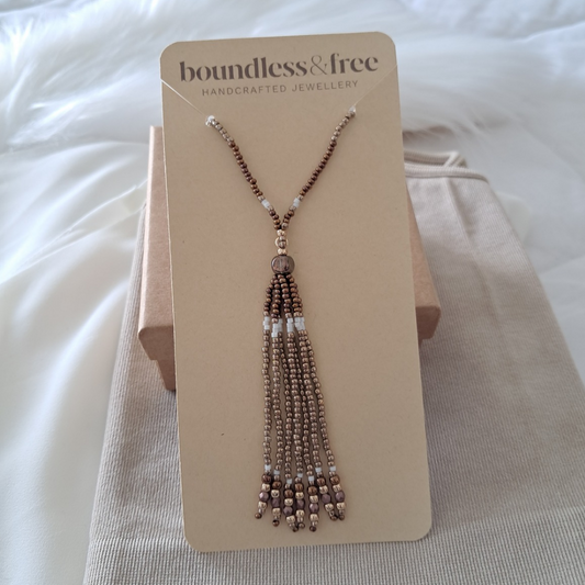 'Wanderer' Beaded Necklace | One-of-a-kind ♡