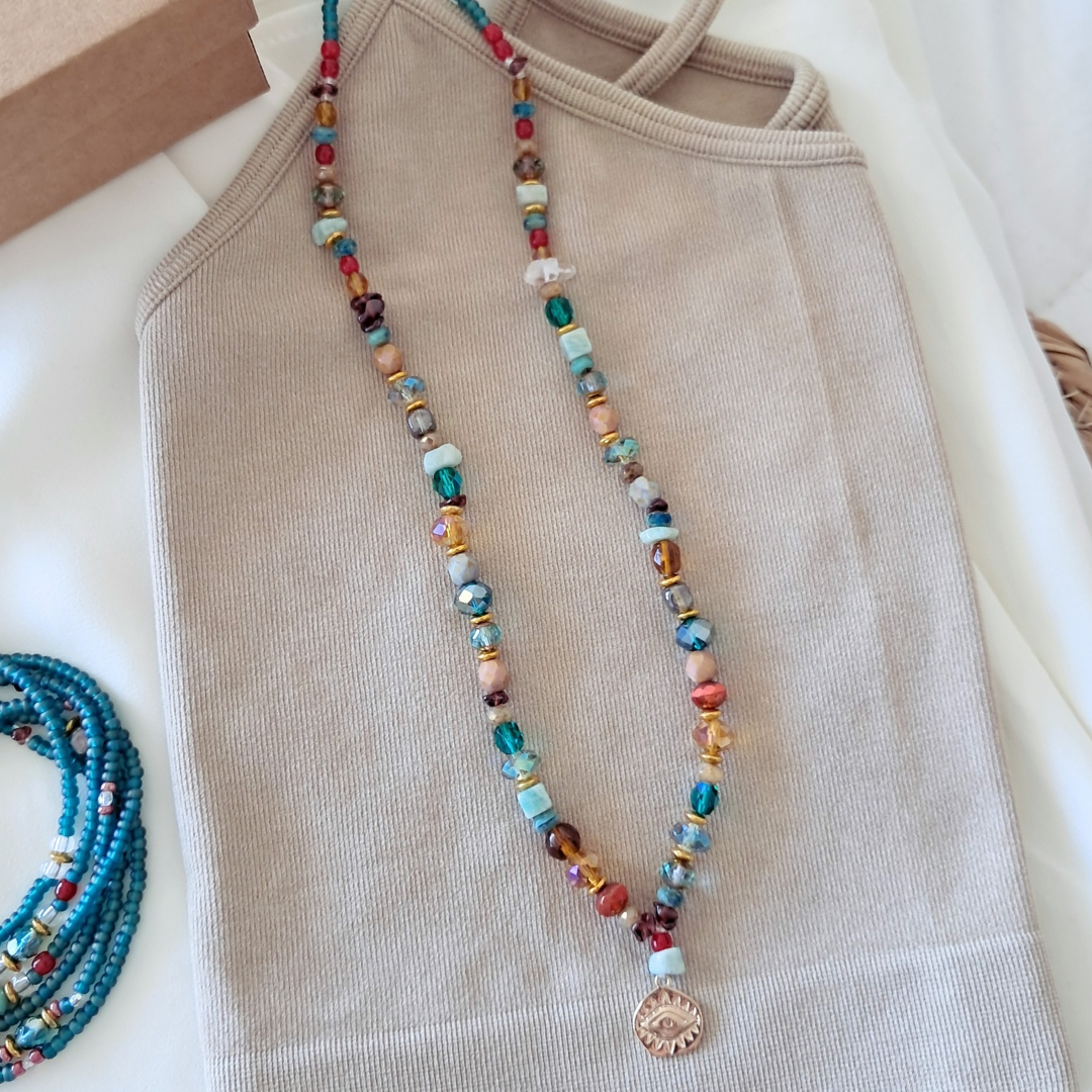 'Temple Muse' Bead Necklace ♡