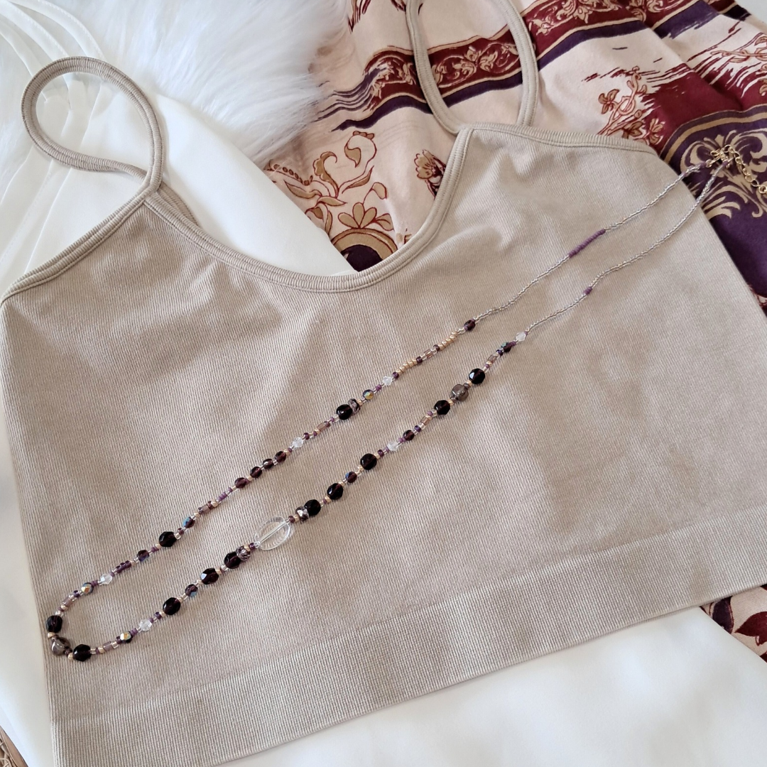 'Velvet Spell' Long Bead Necklace ♡