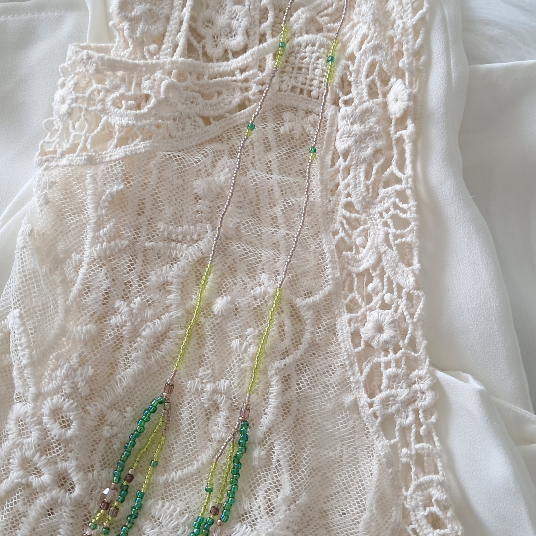 'Forest Fae' 3 Strand Beaded Necklace ♡