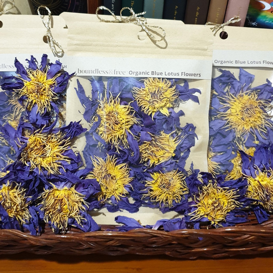 Organic Blue Lotus Flowers