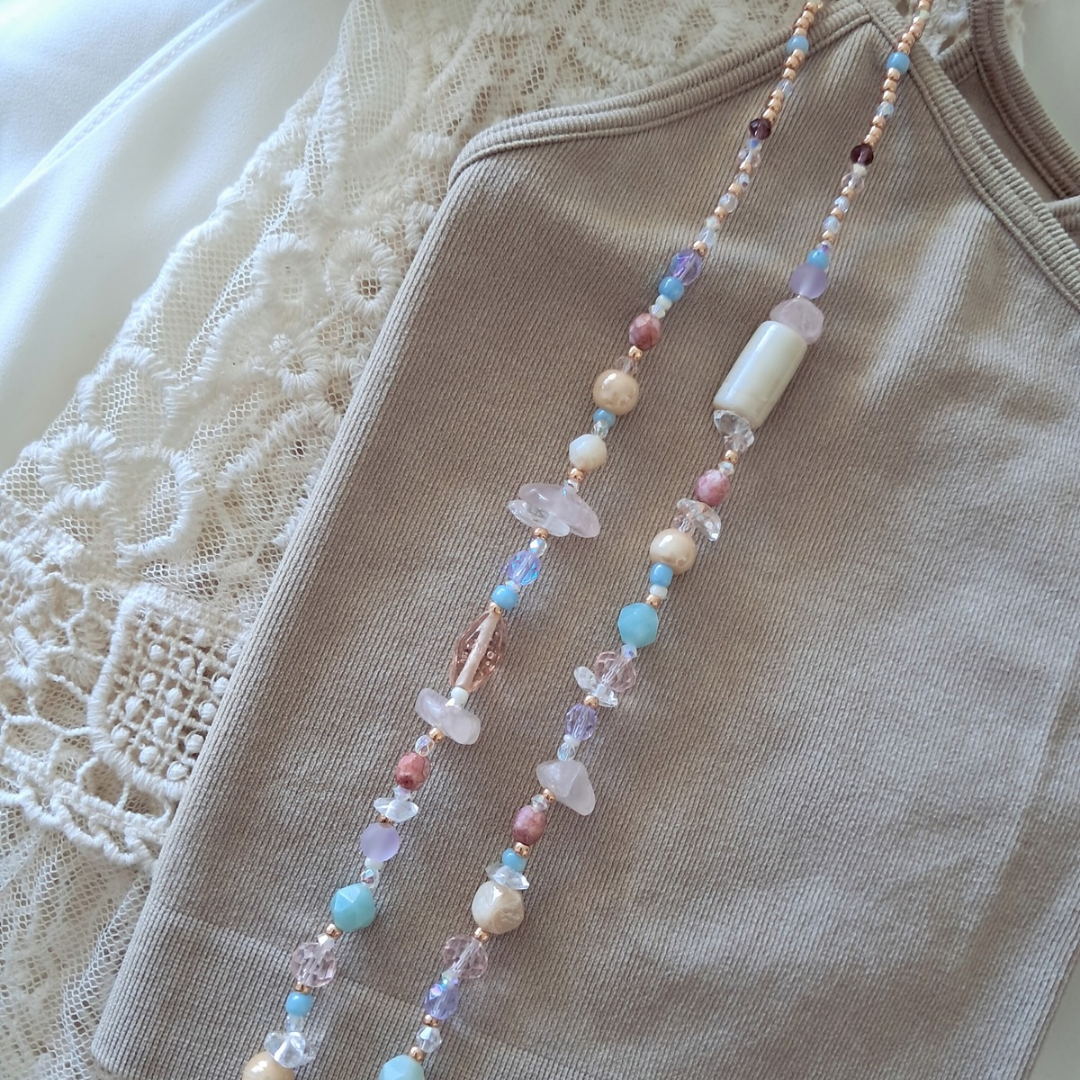 'Day Dream' Long Bead Necklace ♡