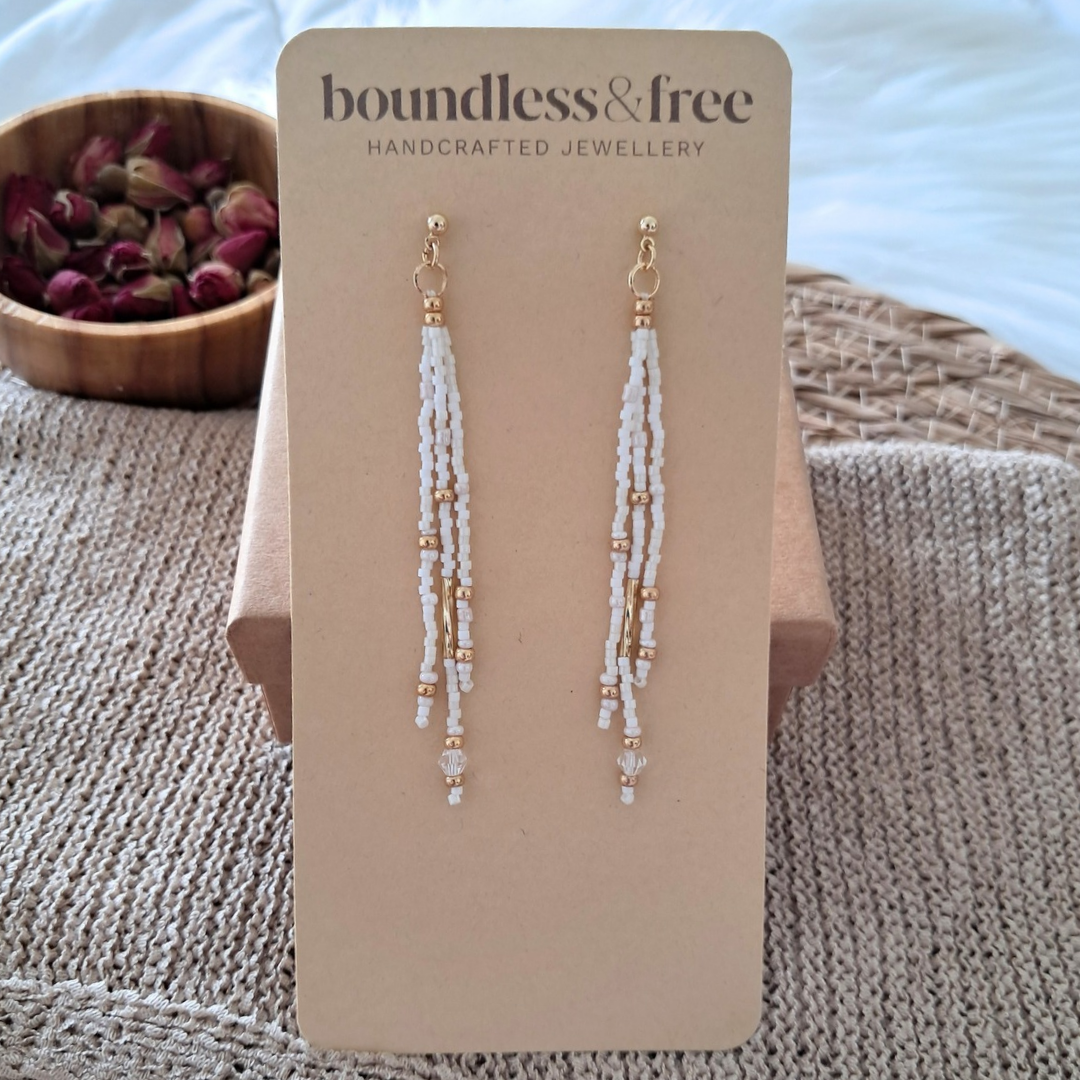 'Spellbound' Beaded Drop Earrings