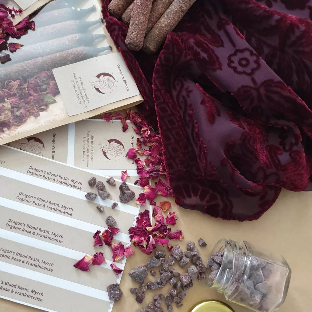 'Dragon's Bloom' Beeswax Candles | 5pk