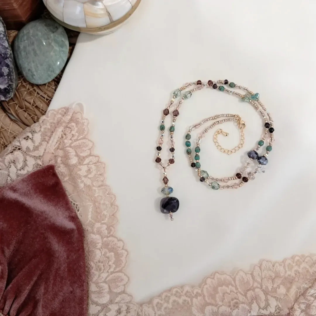 'Amethyst' Beaded Necklace