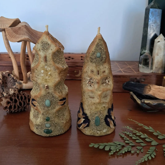 'Forest Guardians' Beeswax Candle