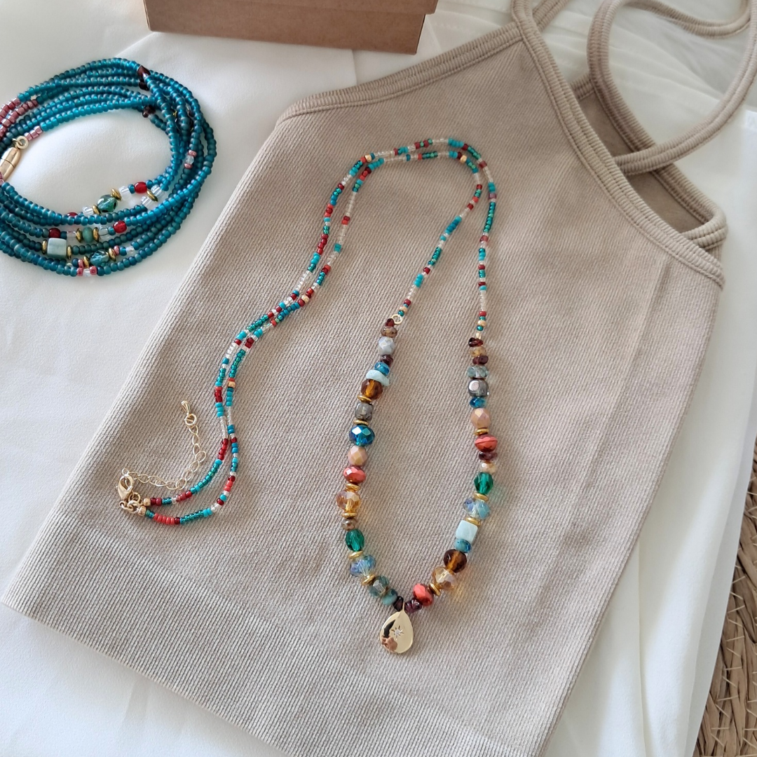'Temple Muse' Bead Necklace ♡
