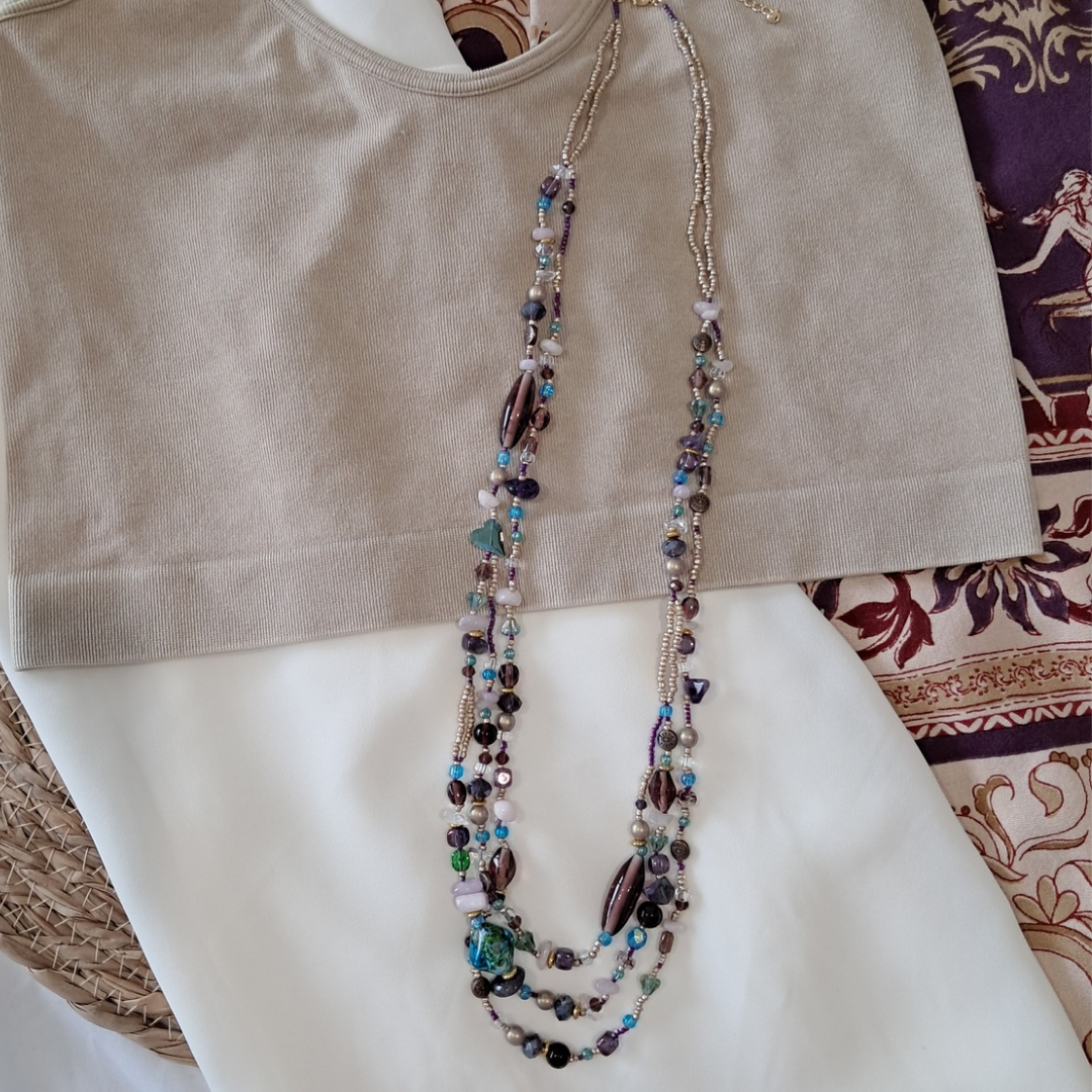 'Wild Heart' Layered Bead Necklace