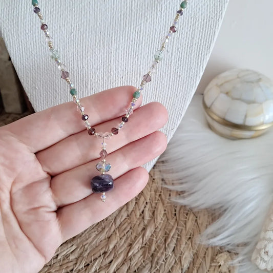 'Amethyst' Beaded Necklace