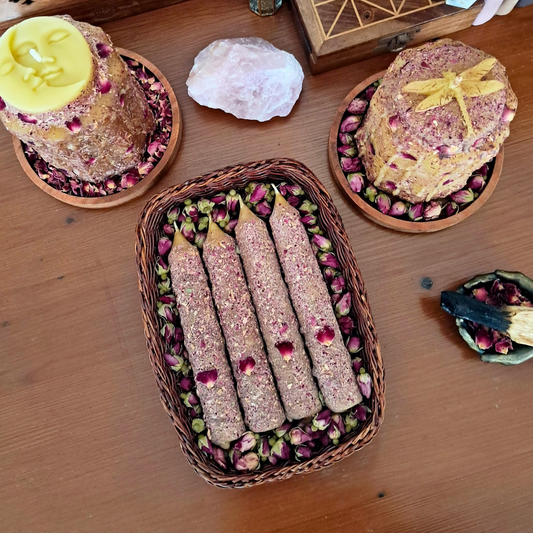 Taper Candle ♡ Sacred Rose