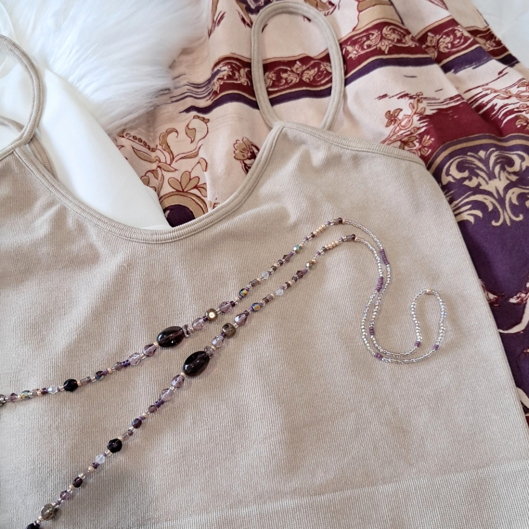 'Velvet Spell' Long Bead Necklace ♡