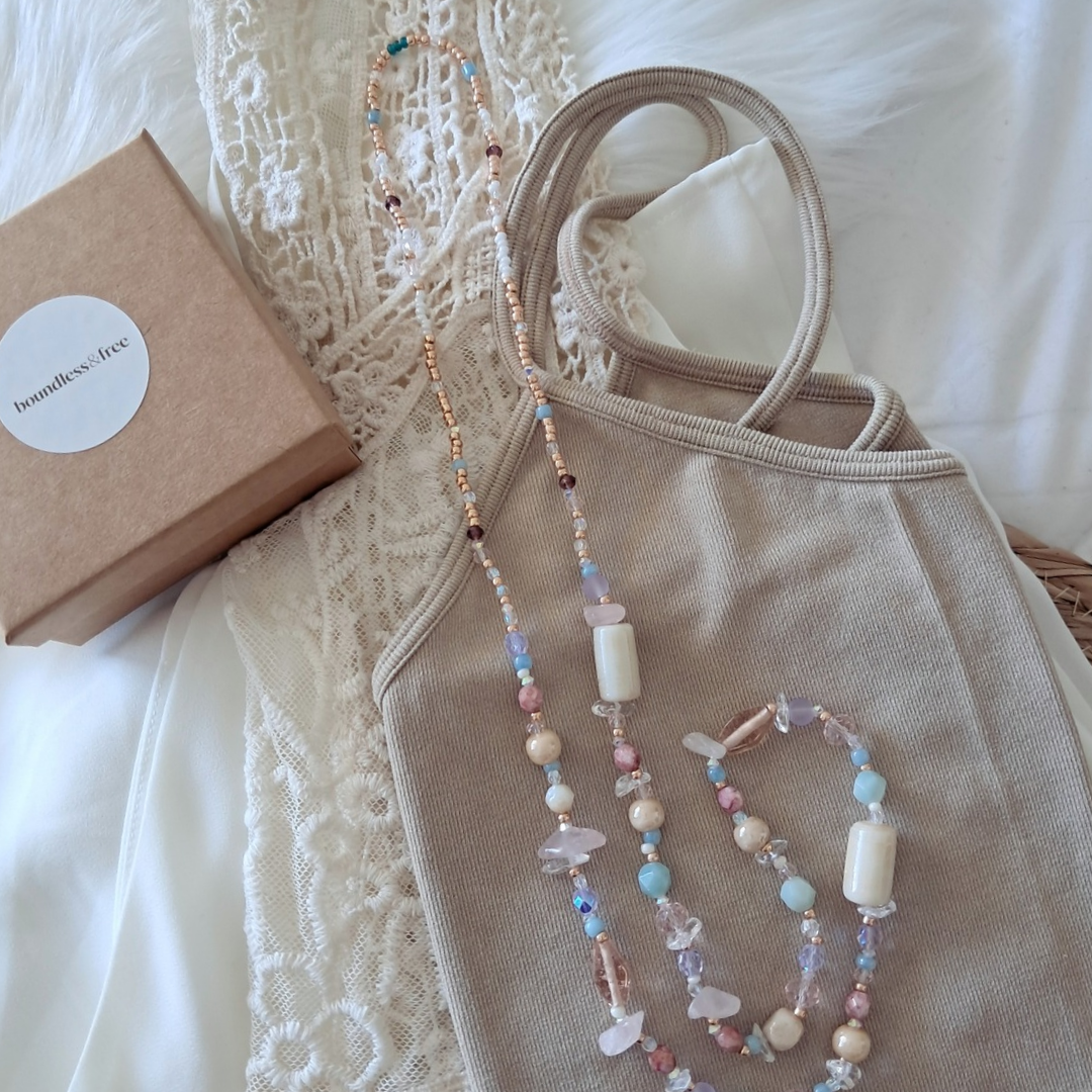 'Day Dream' Long Bead Necklace ♡