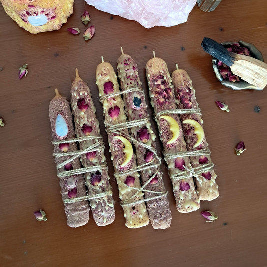 Taper Candle Pair ♡ Sacred Rose