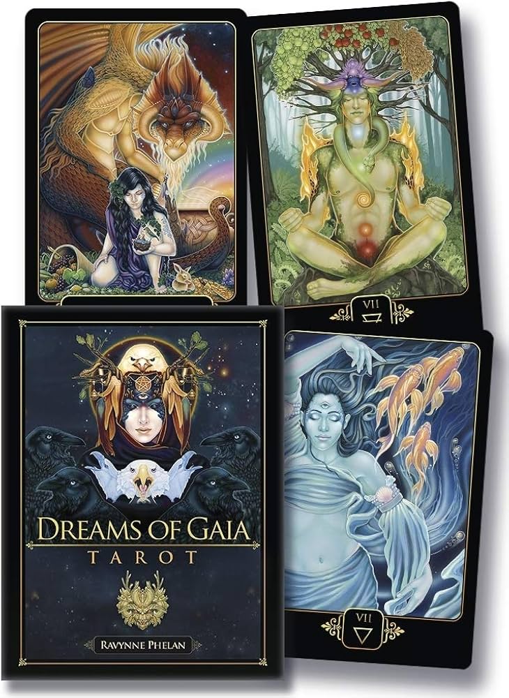 The Mystic's Forest Ritual Box | with Sun/Moon Beeswax Candle & Dreams of Gaia Tarot