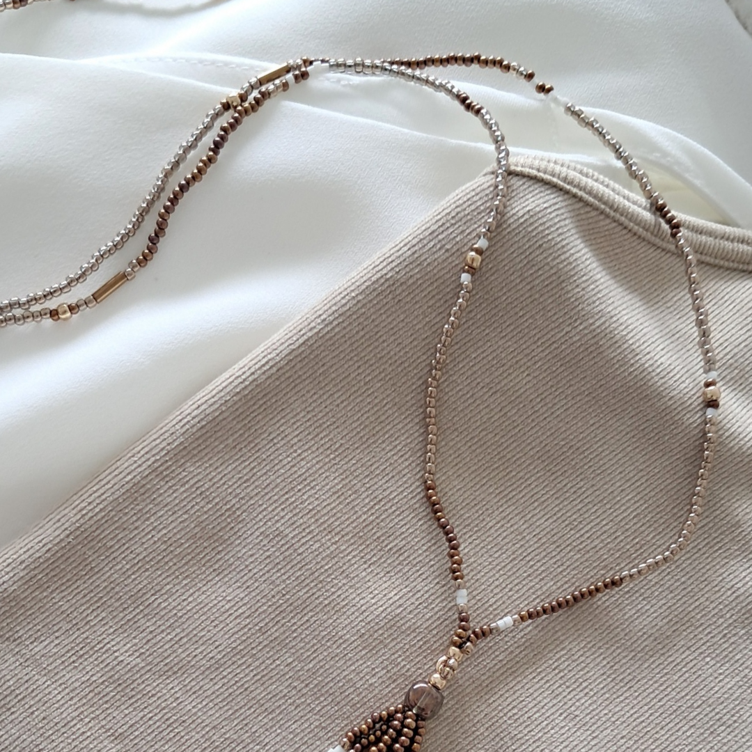 'Wanderer' Beaded Necklace | One-of-a-kind ♡