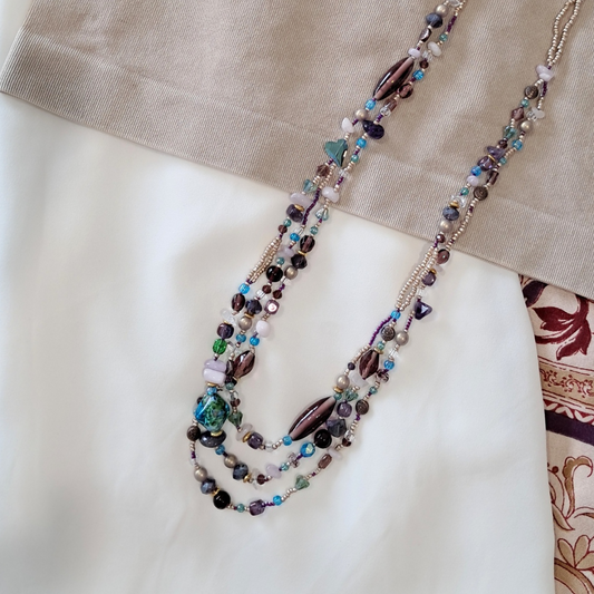 'Wild Heart' Layered Bead Necklace