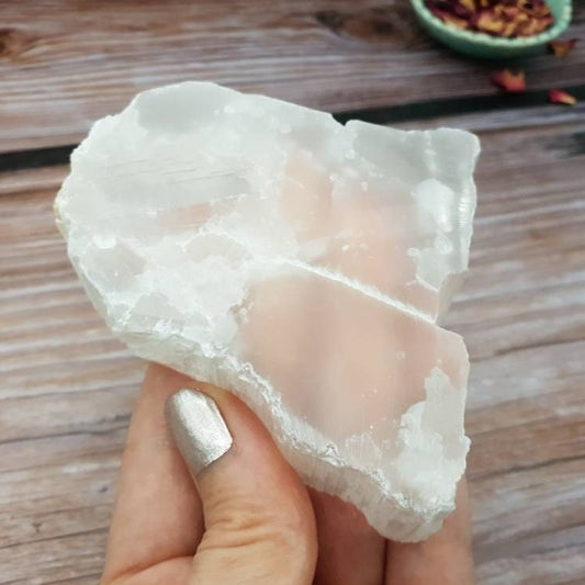Selenite Crystal Slab. Spiritual Gift Shop Shellharbour. Boundless and Free.